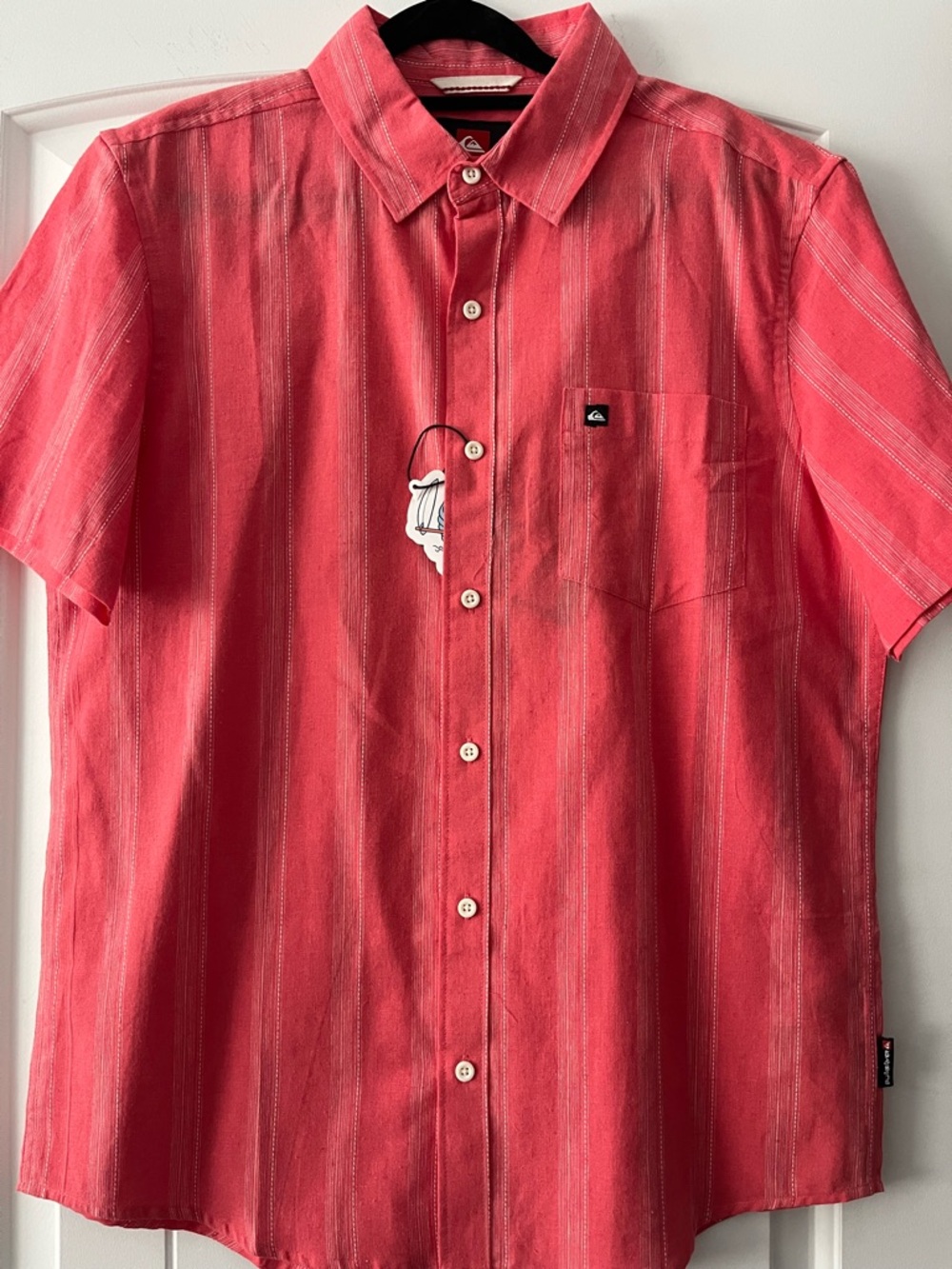 Quiksilver Men’s Coral Short-Sleeve Button-Up Shirt